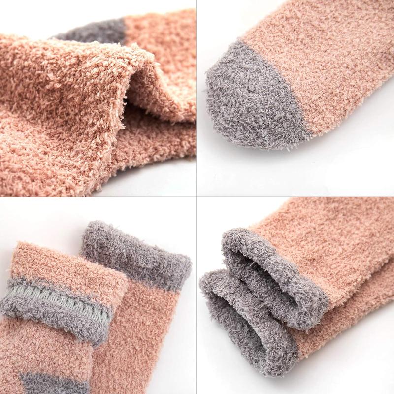 Fuzzy Socks Soft Cozy Fluffy Slipper Winter Warm Plush Socks Christmas Stocking Stuffers Gifts for Women