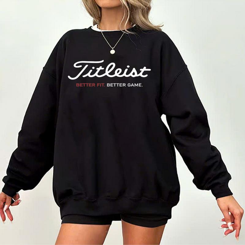 Titleist Golf Script Sweatshirt T-Shirt Hoodie Men Women Golf Apparel Streetwear casual Vibrant colors Golf Gift Idea Pullover Everyday Wear Cotton Fit