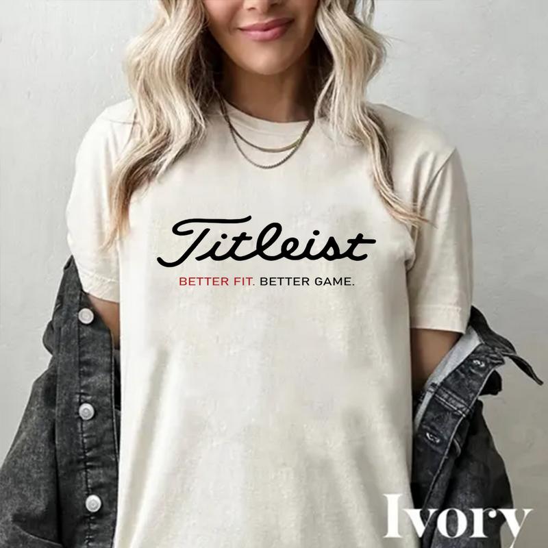 Titleist Golf Script Sweatshirt T-Shirt Hoodie Men Women Golf Apparel Streetwear casual Vibrant colors Golf Gift Idea Pullover Everyday Wear Cotton Fit