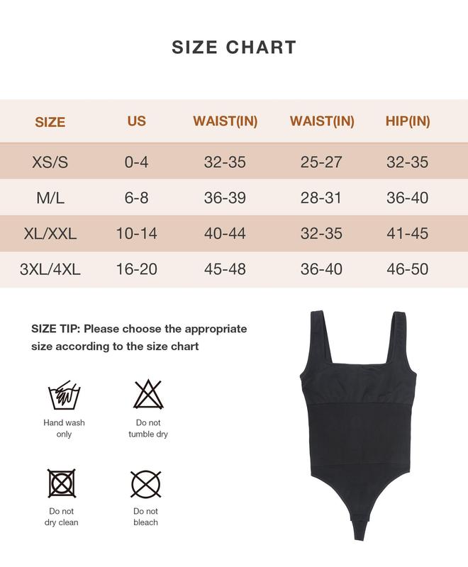 Lover-Beauty Women's 3 Piece Bodysuits Shapewear Tummy Control BodySuits Ribbed Square Neck Sleeveless Tank Tops