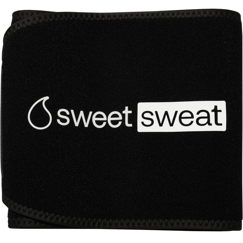 Sweet Sweat Eco Ab Trainer for Women and Men | Premium Waist Trainer Belt with Yulex | Toned Stomach Support! Eco Friendly (Pink, Black)