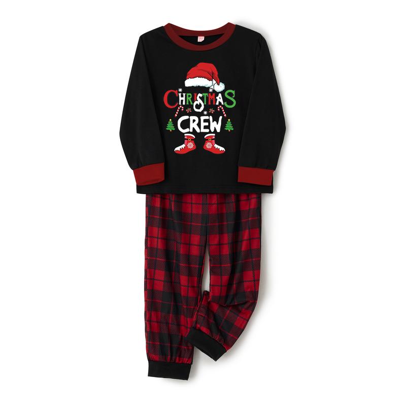 Calsunbaby Christmas Family Pajamas Matching Holiday Pajama Xmas Sleepwear Christmas Loungewear Set Jammies for Couples Kids Baby