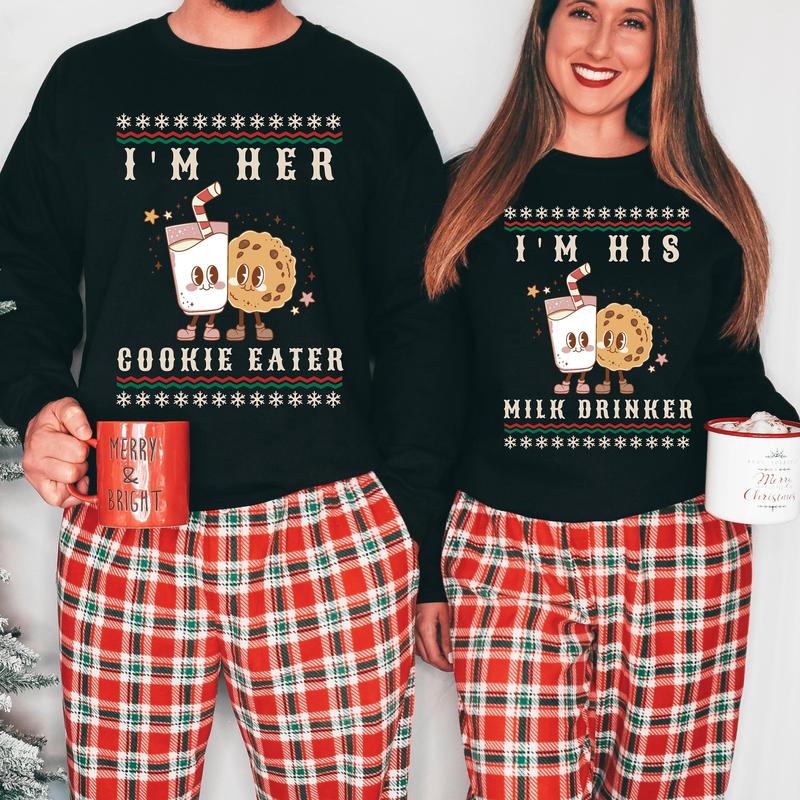 Matching Christmas Couple Sweaters Funny, Holiday Couples Sweatshirt, Funny Christmas Shirts for Couples, Matching Christmas Party Shirt