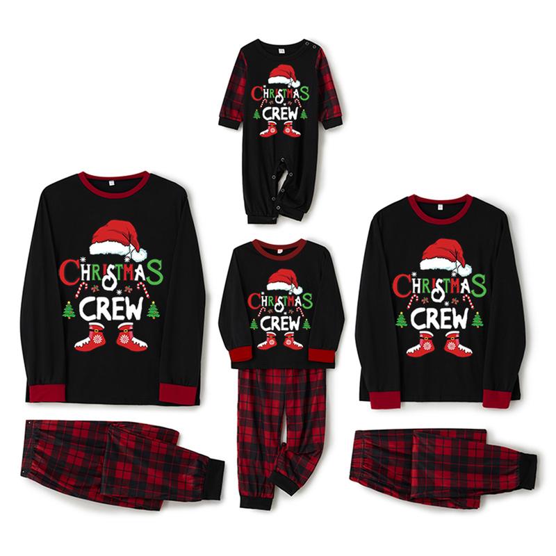 Calsunbaby Christmas Family Pajamas Matching Holiday Pajama Xmas Sleepwear Christmas Loungewear Set Jammies for Couples Kids Baby