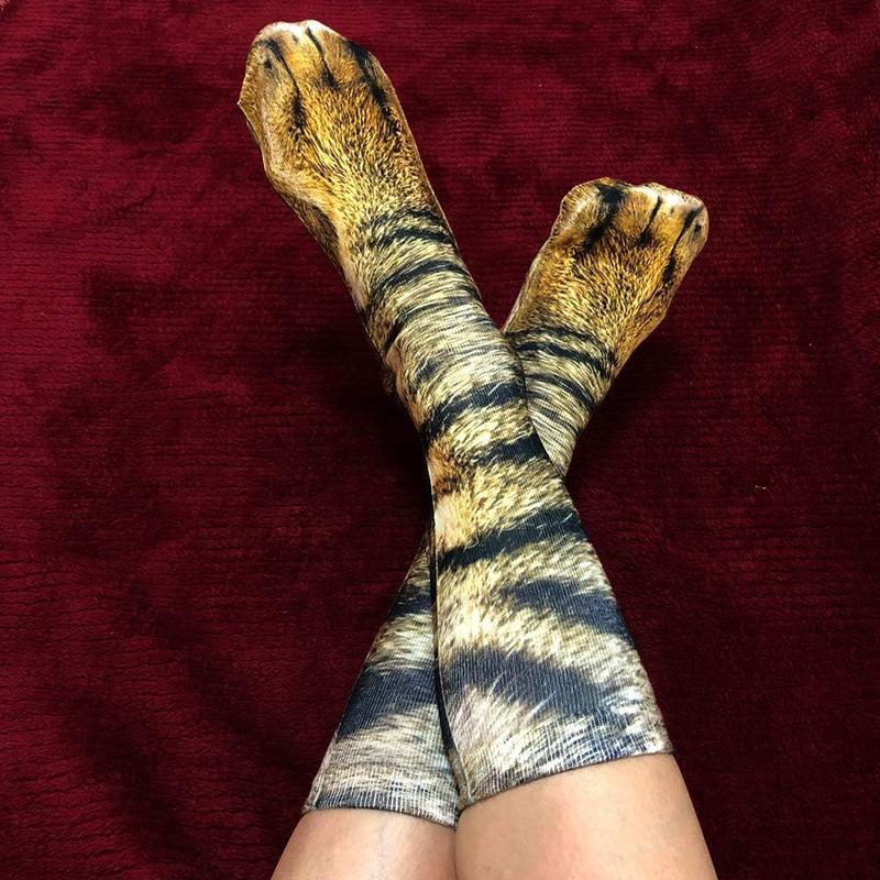 Xmas Gifts:3D Animal Paw Socks,Gag Elephant Design. Cotton,Comfy,Cute.Fits WM,Teens. Stocking Stuffers,Womenswear,Cosplay Dress Fabric.Comfortable Day