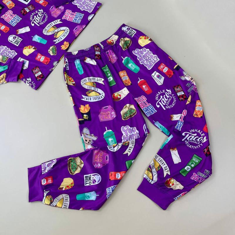 Taco Bell Pajama Set - Christmas Holiday Taco Pajama