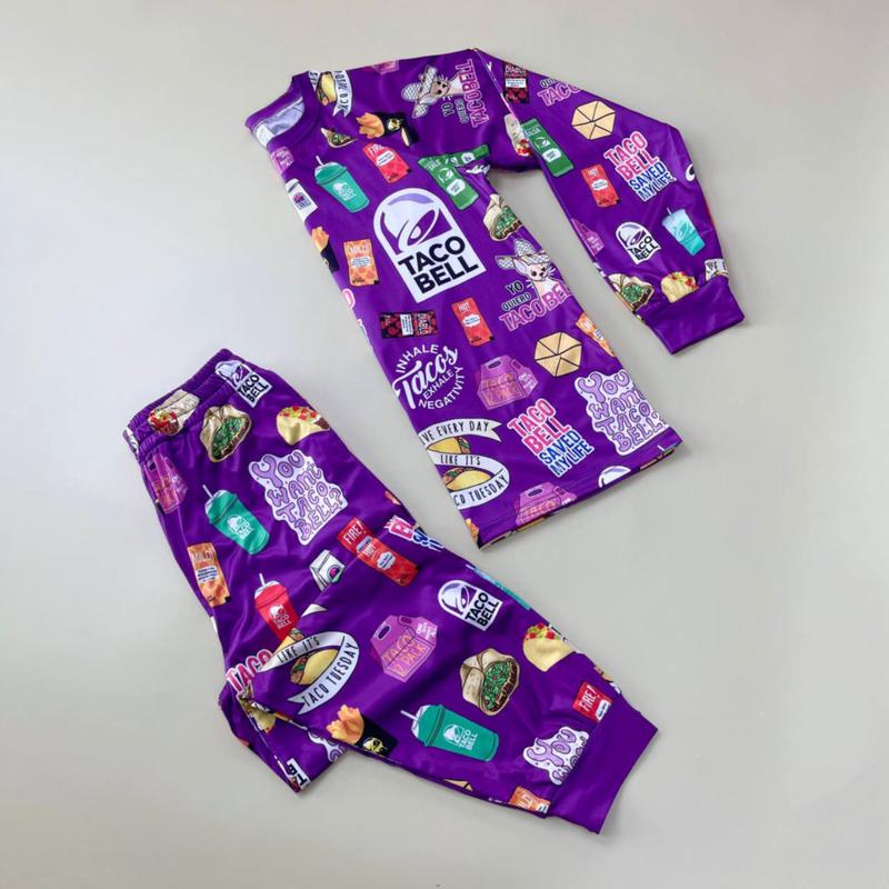 Taco Bell Pajama Set - Christmas Holiday Taco Pajama