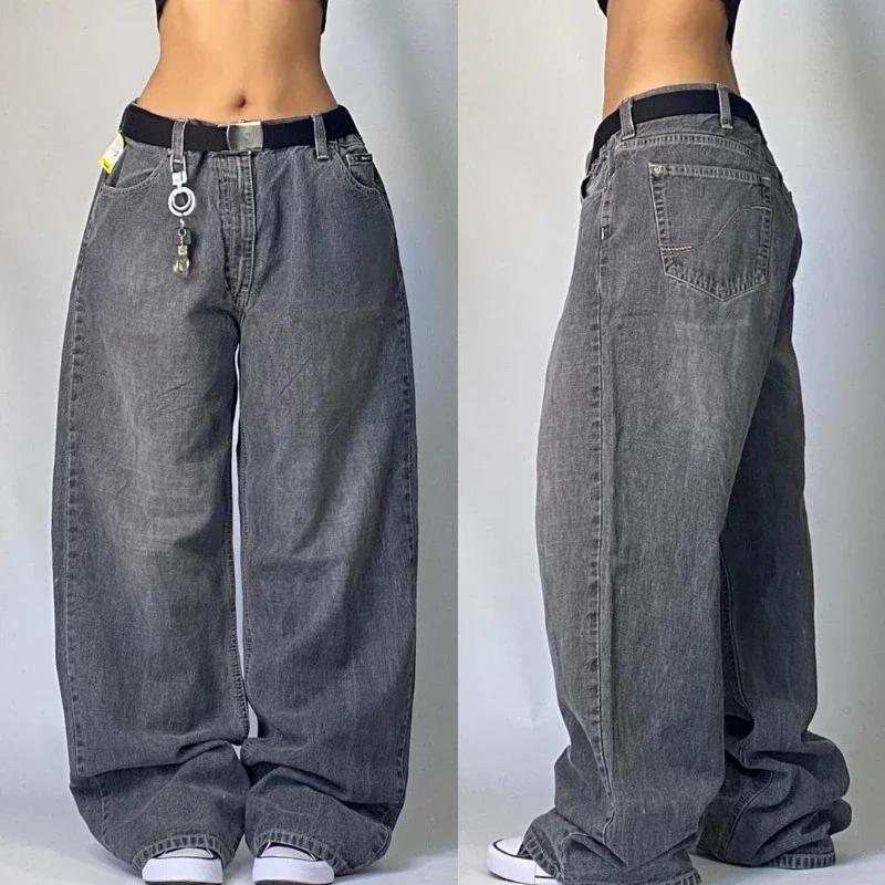 Streetwear New Fashion Oversized Print Baggy Jeans Y2K Harajuku Hip-hop Vintage Pop Gothic High Waist Wide-leg Pants Trousers