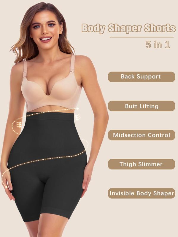 Women's Shapewear Shorts Tummy Control High Waist Butt Lifting Thigh Slimming Body Shaper Shorts