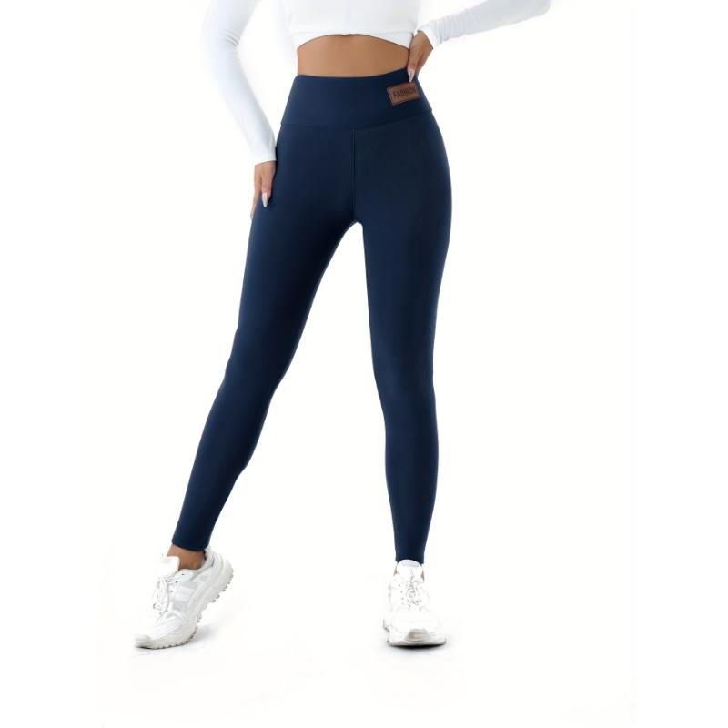 Women's Cozy Fleece-Lined High-Elasticity Leggings - Warm, Stretchy Activewear for Fall & Winter