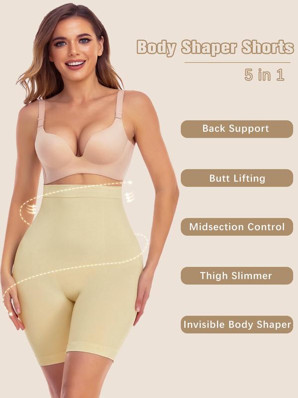 Women's Shapewear Shorts Tummy Control High Waist Butt Lifting Thigh Slimming Body Shaper Shorts