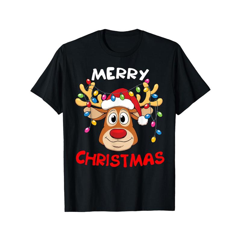 christmas2024 Merry Christmas Reindeer Christmas Family Men Women T-shirtgraphic tees