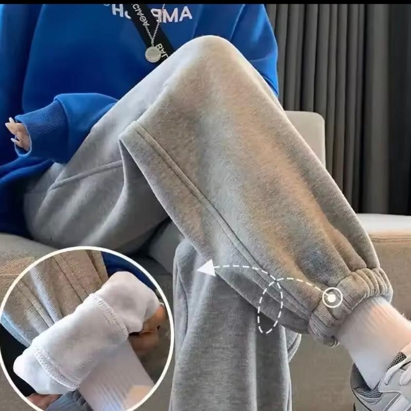 Women's Everyday Warm Fleece Sweat Pants for Comfortable Bottoms - Womenswear