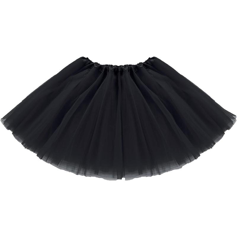 Women Teens Tutu Adult 4 Layered Tutu Skirt with Satin Lined Dance Non See-Through Tutu  Costumes