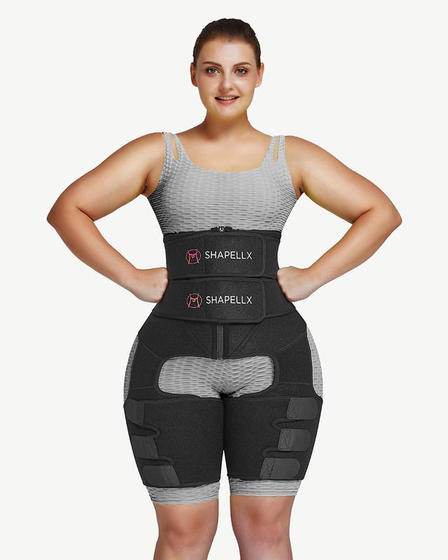 Shapellx NeoSweat 3-In-1 Waist and Thigh Trimmer Butt Lifter