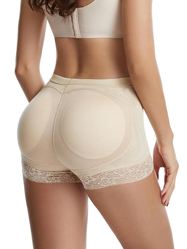 Women's Contrast Lace High Waist Padded Knicker, Breathable Comfortable High Waist Panty, Ladies Underwear for Daily Wear