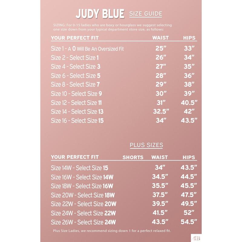 Judy Blue Set You Free High-Rise Tummy Control Skinny Fit Denim Fabric Flat