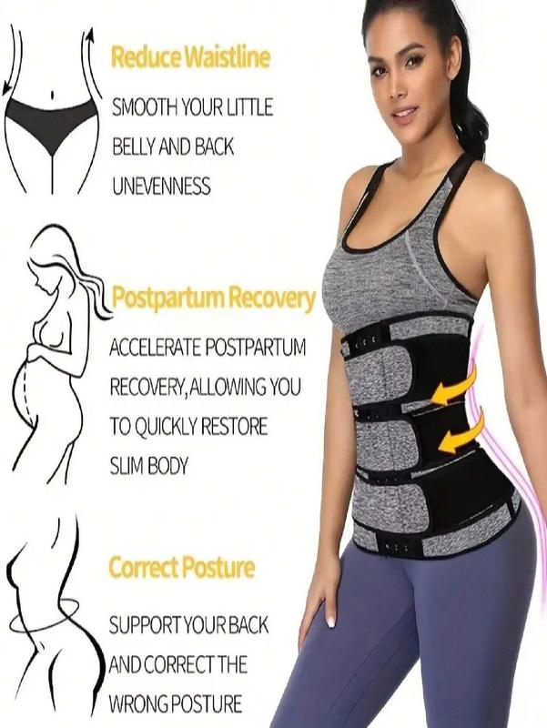 Adjustable Compression Belly Band Sweat Waist Trainer - Fitness Lumbar Support Belt for Men and Women