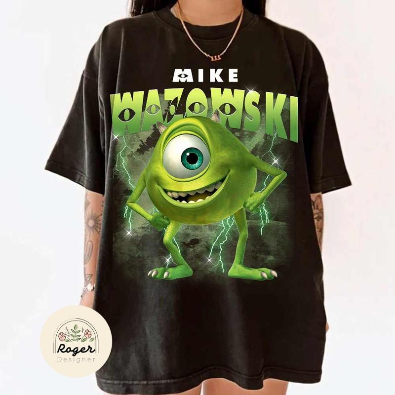 Monster Inc Characters shirt, Cartoon Family Matching T-shirt, Mike Sully Celia Roz, Monster Inc shirt, Monsters University Tee BQUGL