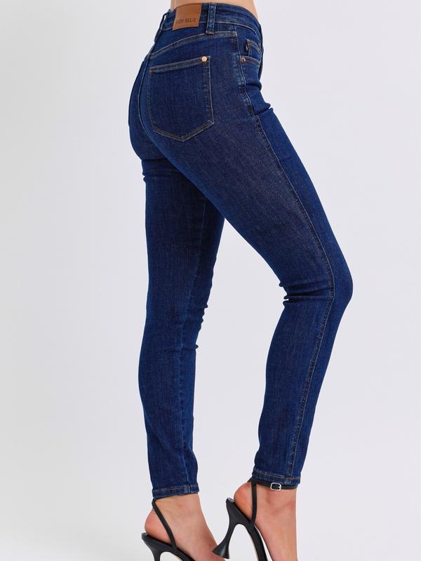 Ceci Mid Waist Tummy Control Judy Blue Stretch Jeans