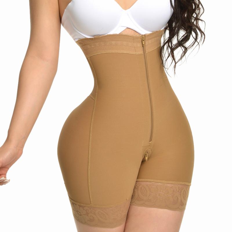 Women's  Comfort zipper front Shapewear Shorts Underwear Basic womenswear