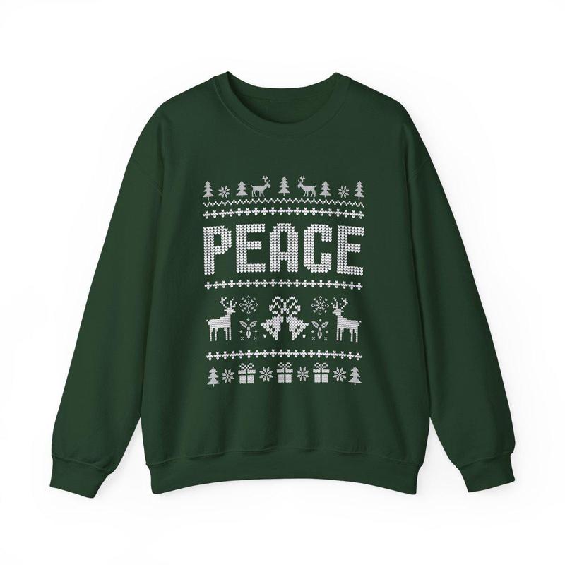 Matching Couples Ugly Christmas Sweater Funny Couple Ugly Christmas Sweater, I Come in Peace Sweatshirts, Matching Couples Christmas Pjs