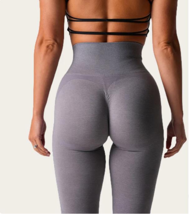 Shapedly Scrunch Seamless Leggings , Color Light Grey