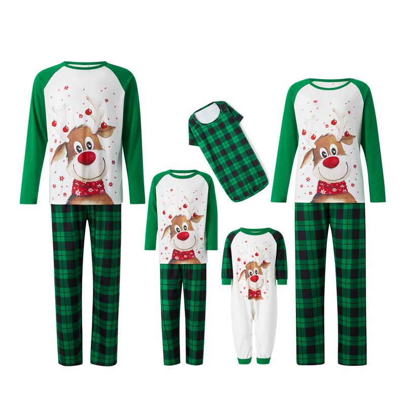 Calsunbaby Family Christmas Pjs Matching Sets Baby Christmas Matching Jammies for Adults and Kids Holiday Xmas Sleepwear Set