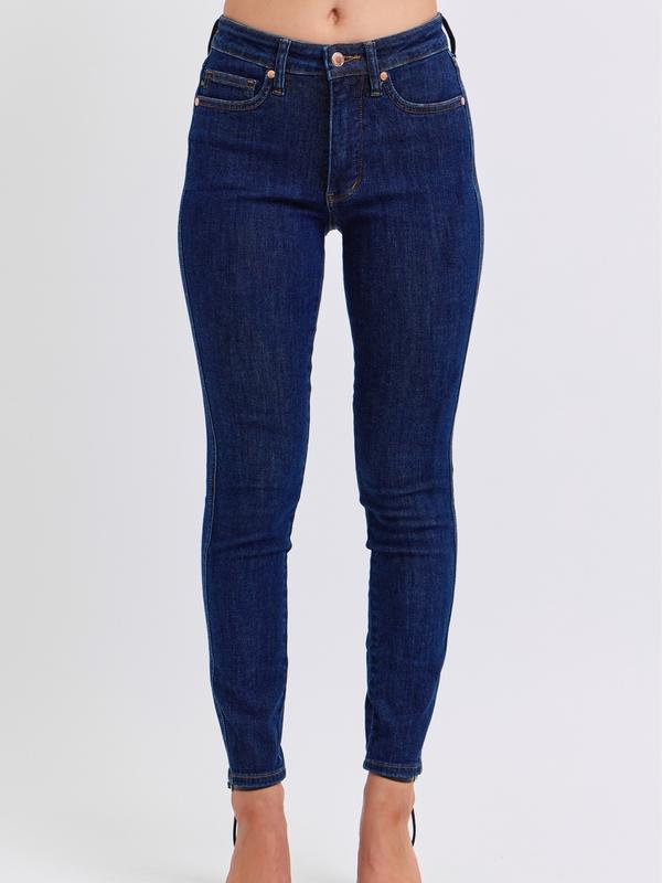 Ceci Mid Waist Tummy Control Judy Blue Stretch Jeans