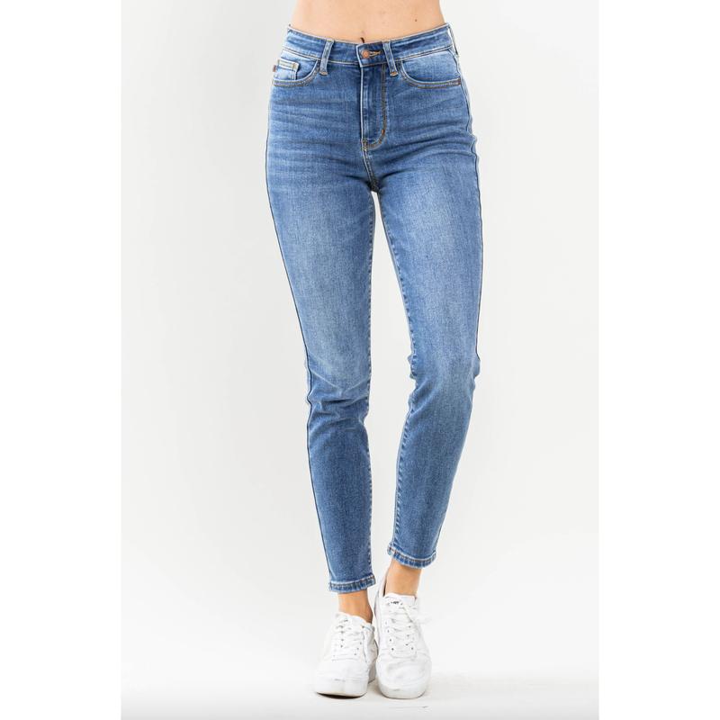 Judy Blue Thermal Skinny Jeans - Medium Wash