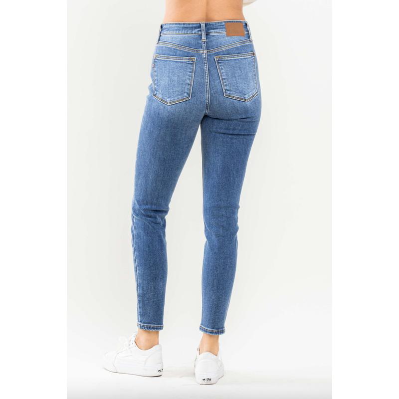 Judy Blue Thermal Skinny Jeans - Medium Wash