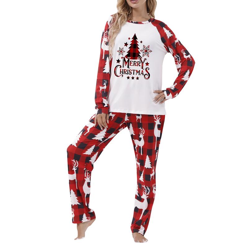 Christmas Pyjamas Family Matching Outfits Christmas Pjs Matching Sets for Adults Kids Baby Dog Holiday Xmas Sleepwear