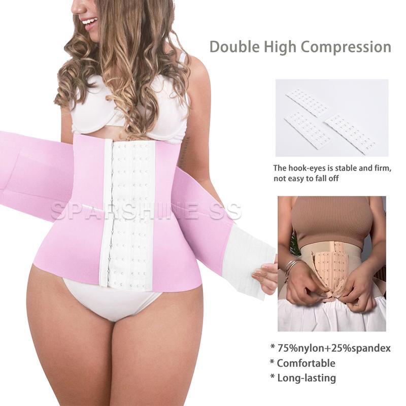 Fajas Colombians Waist Trainer Double Compression BBL Shaper Tummy Control Slimming Sheath Flat Belly Adjustable Shapewear