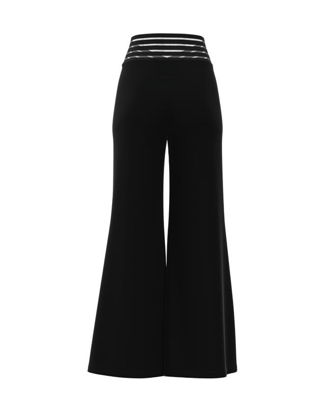 ChicMe Women's Loose Fit High Crisscorss Waist Wide Leg Straight Long Trousers Pants fall wide Womenswear Bottom