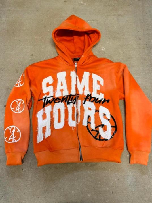 Same 24 Hours Hooded Autumn and Winter New Sweater Hoodie Jacket