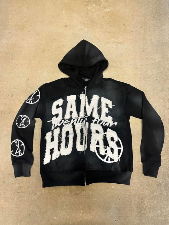 Same 24 Hours Hooded Autumn and Winter New Sweater Hoodie Jacket