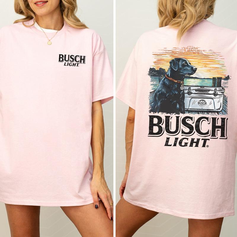 Limited Busch Light Men Best Friend 2-Sided Shirt, Men's Best Friend Dog T-shirt, Drinking Tshirt, Vintage Outdoors Tee, Beer Drink Tops, Womenswear