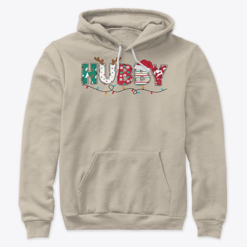 Christmas Wife and Husband Matching Hoodie, Wifey and Hubby, Family Holiday Hoodie, Merry Christmas Couple Outfit, Christmas Gift for Husband or Wife, Family Matching Christmas Hoodie