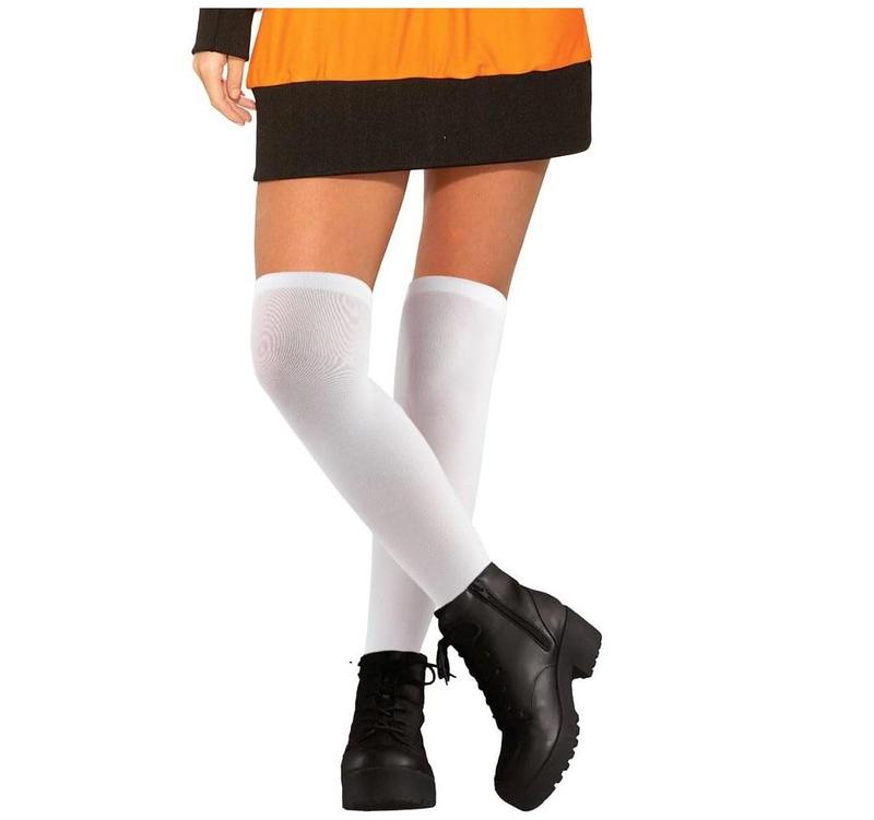 Stockings for Women,Knee High Socks,Thigh High Stockings,White Stockings for Women,Stocking Cosplay,Maid Costume Halloween Womenswear Style Original Nylon Matching Birthday Comfortable Everyday Knee Socks Suit Underwear Basic Lady Minimalist