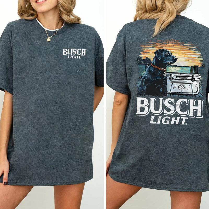 Limited Busch Light Men Best Friend 2-Sided Shirt, Men's Best Friend Dog T-shirt, Drinking Tshirt, Vintage Outdoors Tee, Beer Drink Tops, Womenswear