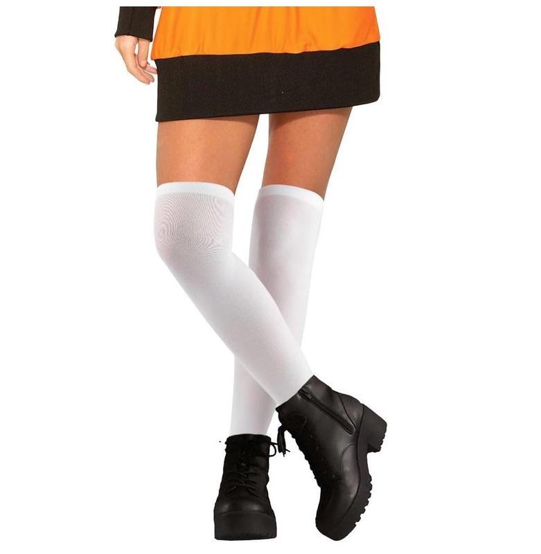 Stockings for Women,Knee High Socks,Thigh High Stockings,White Stockings for Women,Stocking Cosplay,Maid Costume Halloween Womenswear Style Original Nylon Matching Birthday Comfortable Everyday Knee Socks Suit Underwear Basic Lady Minimalist