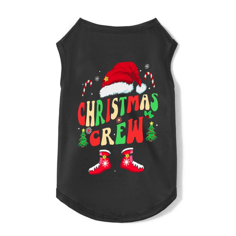 2025 Christmas Family Pajamas Matching Set Letter Santa Hat Print Long Sleeve Tops and Plaid Pants Sleepwear