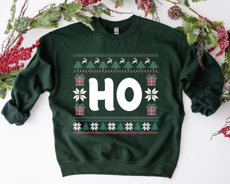 Where's My Ho At Matching Ugly Christmas Sweater, Funny Couples Christmas Sweatshirt, Humorous Couples Ugly Christmas, Couples Christmas Tee