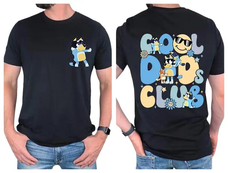 Cool Dads Club Sweatshirt, Bluey Dad Shirt, Double-sided Sweatshirt, Bluey Cartoon Hoodie, Bluey Family Matching Shirts, Dad Gift