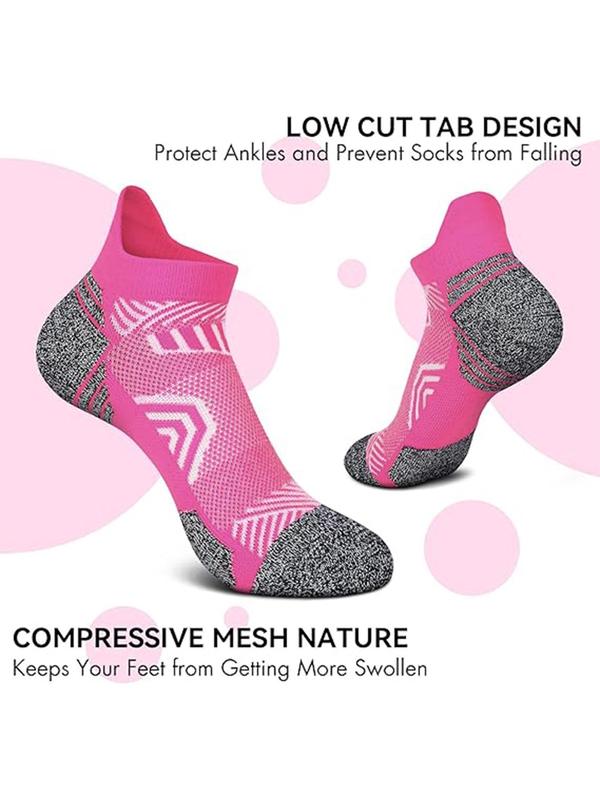 Women's Colorblock Ankle Socks, Casual Comfy Breathable Socks for Daily Wear, Multipack Low Cut Knit Socks for Women & Girls