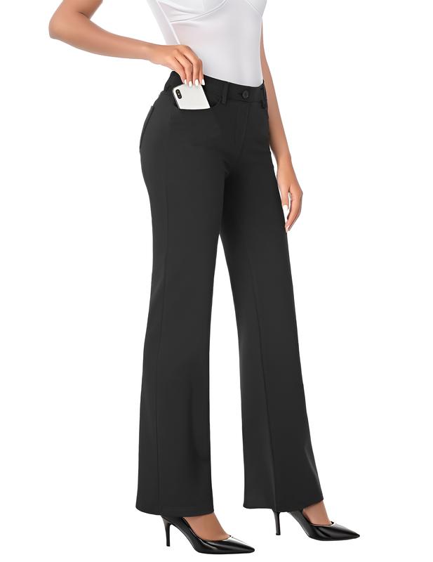 Women's stretch micro-stretch business casual pants for office work