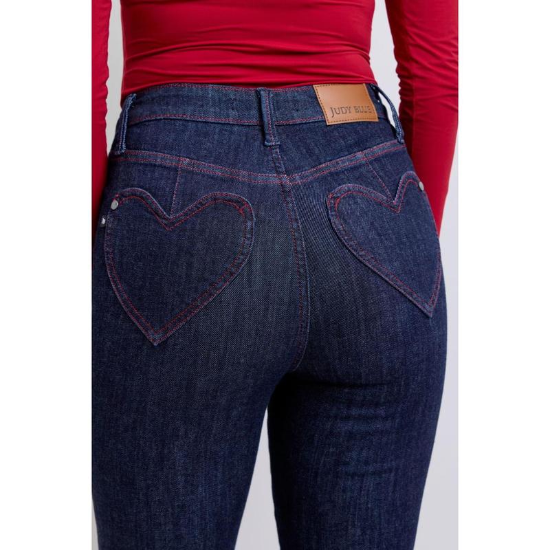 Judy Blue Full Size Heart Shaped Back Pockets Skinny Jeans