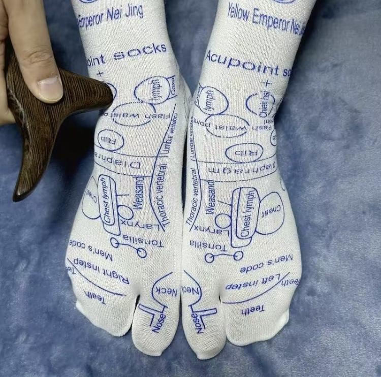 Reflexology Socks Set for Women Small with Detailed Maps of Reflexology Points, Improved Foot Health and Comfort - Fit Cotton Womenswear