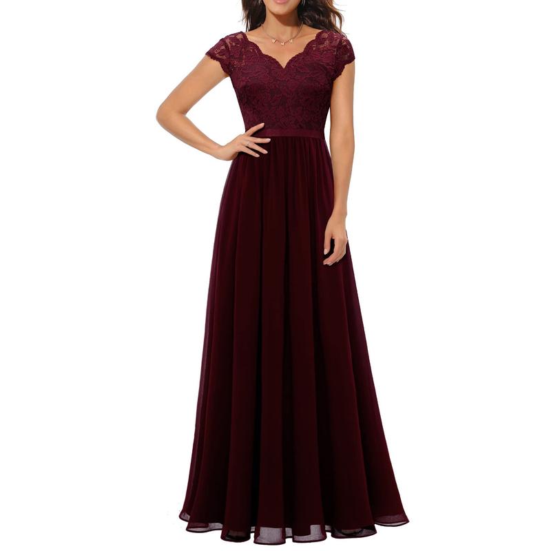 Womens Long Formal Dresses Bridesmaid Wedding Guest Dress for Bride Prom Dresses for Women Teens