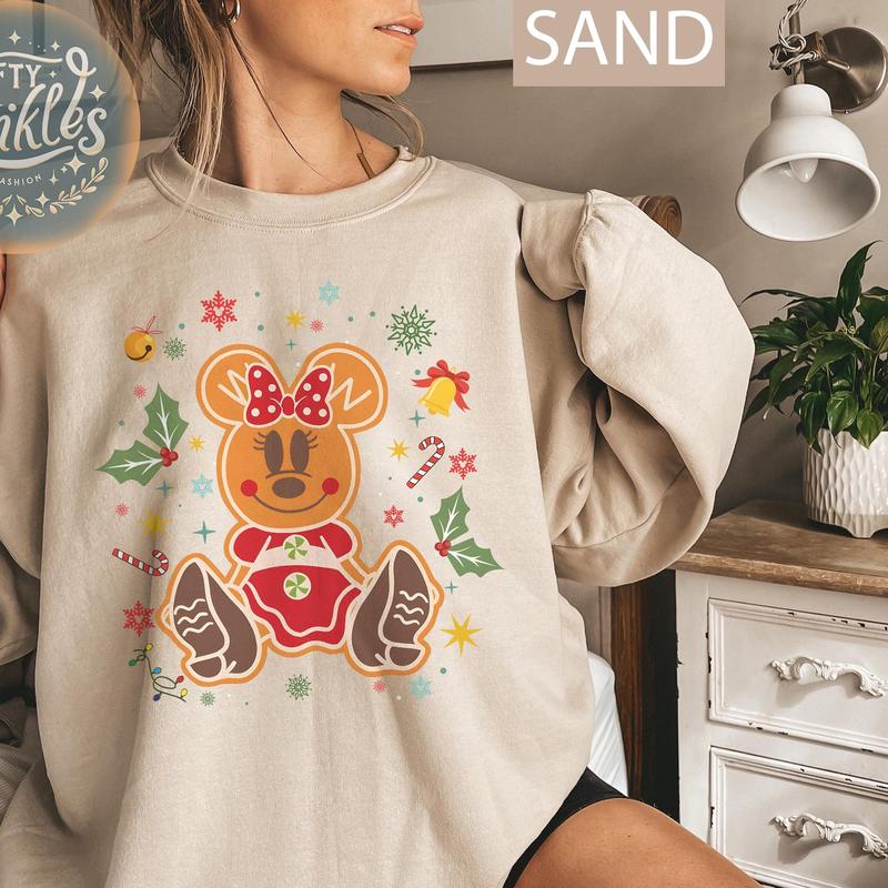 Vintage D.sney Mickkey And Friends Gingerbread Bakery Christmas Sweatshirt , Personalization D.sneyland Very Merry Xmas Tee, Holiday Family Gift (Not comfort color) K8VH